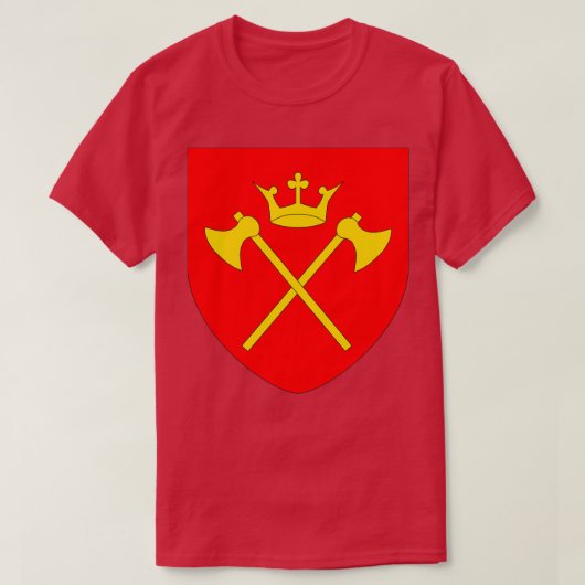 Hordaland-Wappen Norwegen T-Shirt (Design vorne)