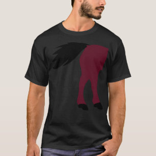 hore a butt buttock hore outline ilhouette horse r T-Shirt