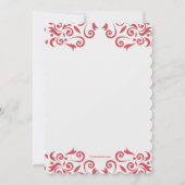 Höre auf einem Plate Probe Abendessen Einladung (Rückseite)