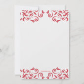 Höre auf einem Plate Probe Abendessen Einladung (Rückseite)