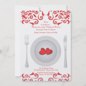 Höre auf einem Plate Probe Abendessen Einladung (Vorderseite)