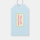 Höre deine Niedliche Black Hair Knight Geschenkmar Geschenkanhänger (Rückseite)