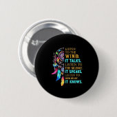Höre dem Wind zu Er spricht Höre der Stille zu  Button (Vorne & Hinten)