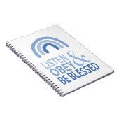 Höre, gehorche und sei gesegnet  notizblock (Rechte Seite)