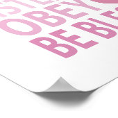 Höre, gehorche und sei gesegnet poster (Ecke)