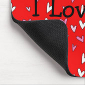 Höre ich Liebe Sie Mousepad (Ecke)