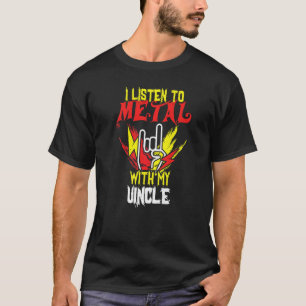 Höre Metal mit Onkel Rock-Musikliebhaber Rocker Me T-Shirt