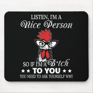 Höre mir einen netten Menschen zu, wenn ich dir ei Mousepad