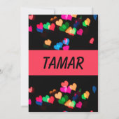 Höre zur schwarzen Einladung (Rückseite)