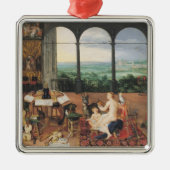 Hören, 1617 silbernes ornament (Vorne)