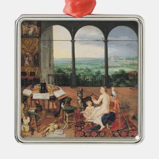 Hören, 1617 silbernes ornament (Vorne)