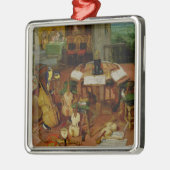 Hören, 1617 silbernes ornament (Links)