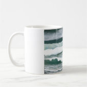 Hören der Wellen-Abbruchs-Ozean-Seekunst-Geschenke Kaffeetasse (Links)