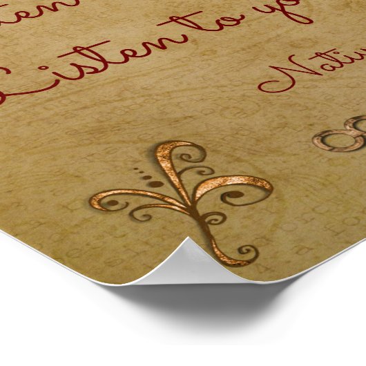 Hören des Windes - Kunstdruck Poster (Ecke)