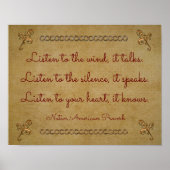 Hören des Windes - Kunstdruck Poster (Vorne)