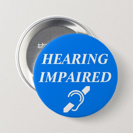 HÖREN - GEHINDERT BUTTON (Vorne & Hinten)