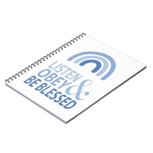 Hören Gehorchen und Gesegnet Sein  Notizblock (Linke Seite)