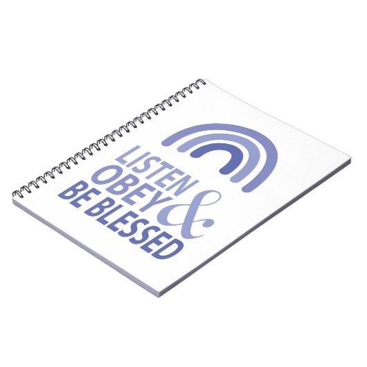 Hören Gehorchen und Gesegnet Sein  Notizblock (Linke Seite)