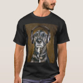 HÖREN, HIER - HUND T-Shirt (Vorderseite)
