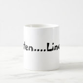 Hören Linda-Spaß-Tasse Kaffeetasse (Mittel)