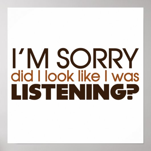 Hören Poster (Vorne)