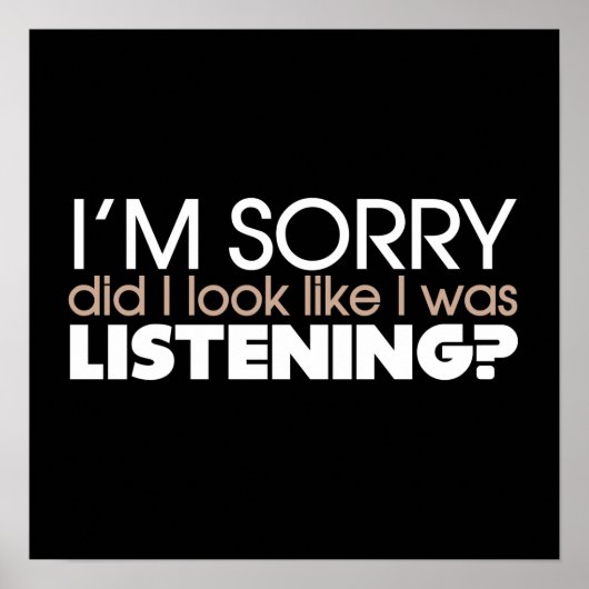 Hören Poster (Vorne)