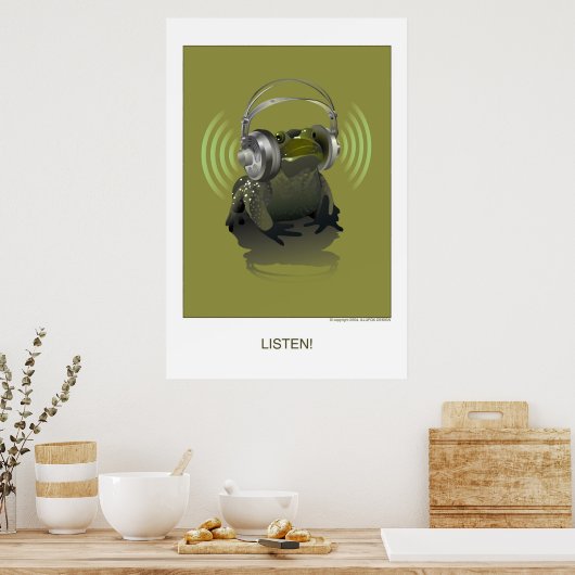 Hören Poster (Küche)