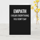 Hören Sie alles, was Sie nicht sagen | Empathie Karte (Gelbe Blume)