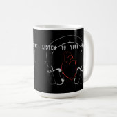 Hören Sie auf Ihr Herz Kaffeetasse (VorderseiteRechts)