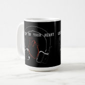 Hören Sie auf Ihr Herz Kaffeetasse (Vorderseite Links)