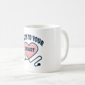 Hören Sie auf Ihr Herz-Stethoscope Kaffeetasse (VorderseiteRechts)