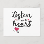 Hören Sie auf Ihr Herz-Stethoscope Postkarte (Vorderseite)