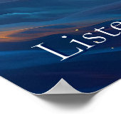 Hören Sie auf Ihr höheres Selbst | Meditation spir Poster (Ecke)