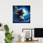 Hören Sie auf Ihr höheres Selbst | Meditation spir Poster (Heimbüro)