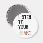 Hören Sie auf Ihre HeART Magnet (Vorderseite/Rückseite)