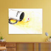 Hören Sie auf Liebe Leinwanddruck (Insitu (Wohnzimmer))