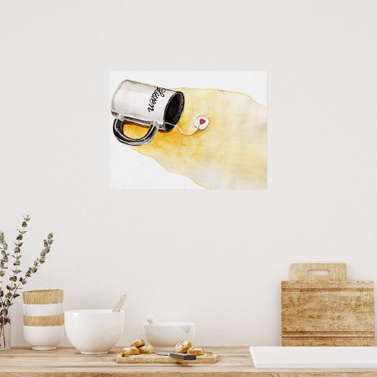 Hören Sie auf Liebe Poster (Küche)