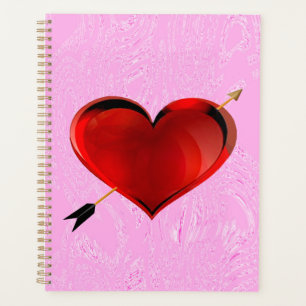 Hören Sie auf Pink Ice Spiral Notebook Planer