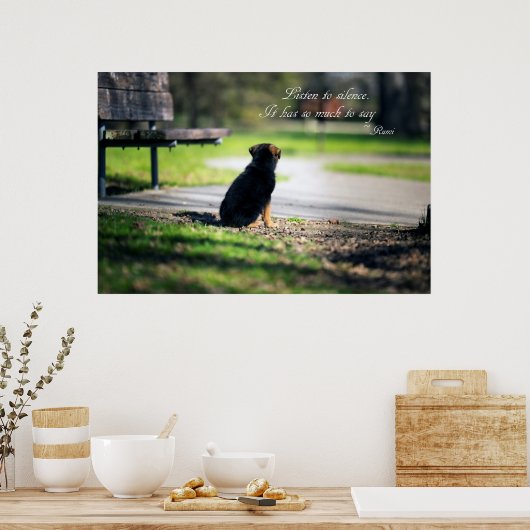 Hören Sie auf Schweigen Poster (Küche)