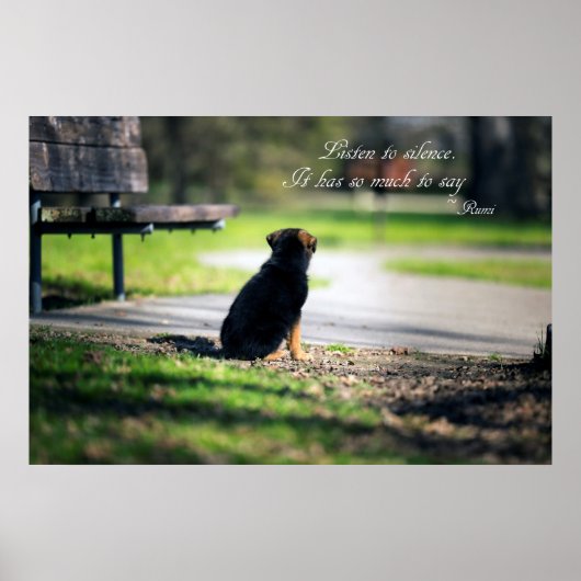 Hören Sie auf Schweigen Poster (Vorne)