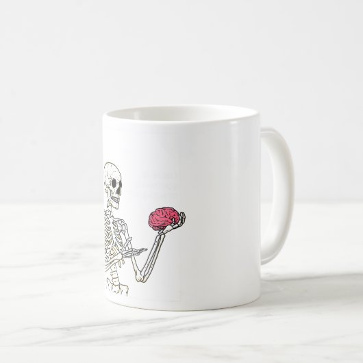 Hören Sie auf zu überdenken Kaffeetasse (VorderseiteRechts)