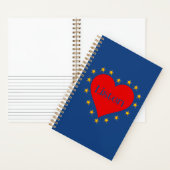 Hören Sie das Intuition Notebook in Blau Notizblock (Innen)