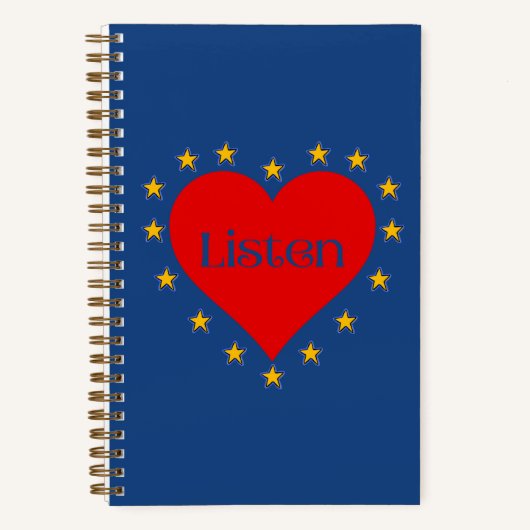 Hören Sie das Intuition Notebook in Blau Notizblock (Vorderseite)
