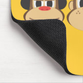 Hören Sie, dass kein, kein zu sprechen kein sehen Mousepad (Ecke)