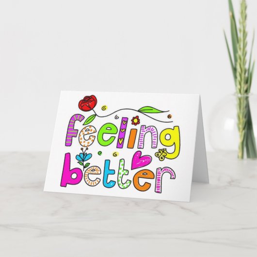 *HÖREN SIE, DASS SIE BESSER GEFÜHL SIND" SIEHE UNB KARTE (Vorderseite)