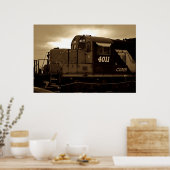 Hören Sie die Printwerbung meines Zuges Poster (Küche)