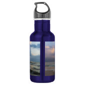 Hören Sie die Waves Edelstahl Wasserflasche (Rückseite)