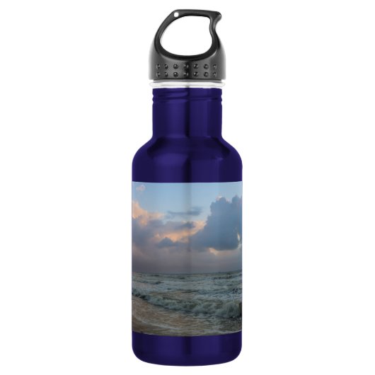 Hören Sie die Waves Edelstahl Wasserflasche (Vorderseite)
