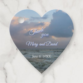 Hören Sie die Wellen Danke, dass Sie Hochzeit Geschenkanhänger