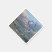 Hören Sie die Wellen Hochzeit Serviette (Ecke)